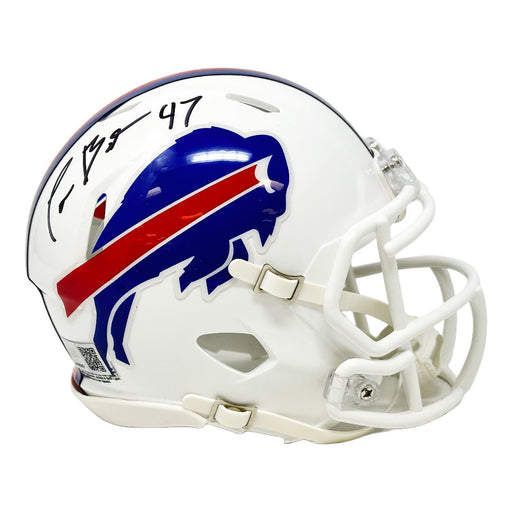 Christian Benford Signed Buffalo Bills 2021 Speed Mini Helmet Signed Mini Helmets TSE Buffalo 