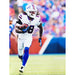James Cook Unsigned Running with Football in White 11x14 Photo Unsigned Photos TSE Buffalo 