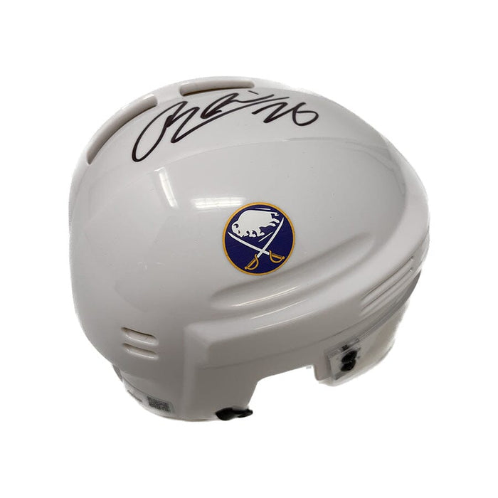 Rasmus Dahlin Signed Buffalo Sabres White Mini Helmet Signed Hockey Helmet TSE Buffalo 