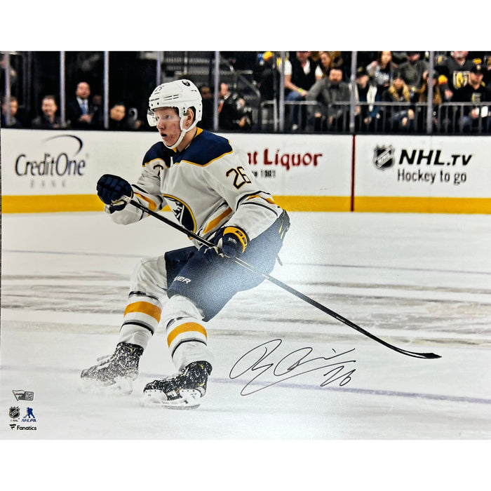 Rasmus Dahlin Signed Buffalo Sabres Skating in White 16x20 Photo Signed Photos TSE Buffalo 