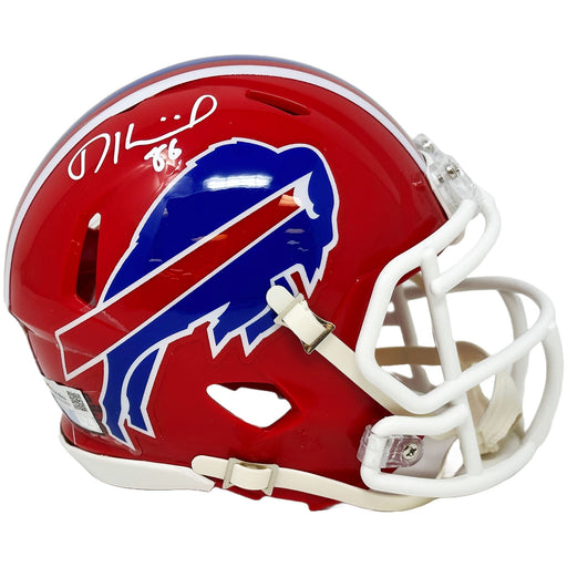 Dalton Kincaid Signed Buffalo Bills Red TB Speed Mini Helmet Signed Mini Helmets TSE Buffalo 