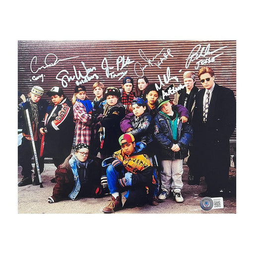 Mighty Ducks Cast Signed Group Photo Signed Movie TSE Buffalo 