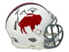 Eric Moulds Signed Buffalo Bills Standing Buffalo Speed Mini Helmet Signed Mini Helmets TSE Buffalo 