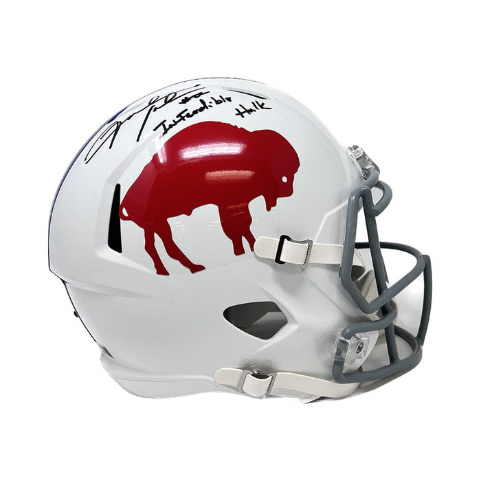 Fred Jackson Signed Buffalo Bills Standing Buffalo Full Size Replica Helmet with "InFREDible Hulk" Signed Full Size Helmets TSE Buffalo 
