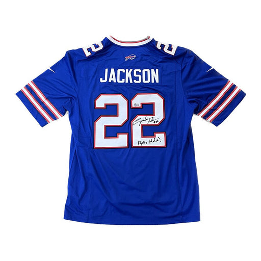 Fred Jackson Signed Buffalo Bills Nike Authentic Blue Jersey with "Bills Mafia" Signed Jersey TSE Buffalo 