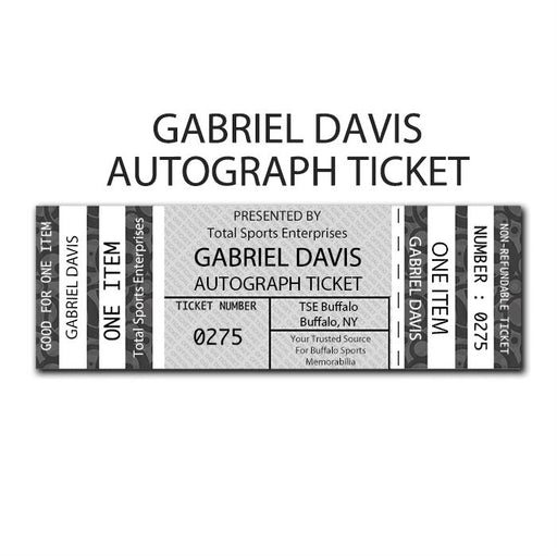 AUTOGRAPH TICKET: Get Any Item of Yours Signed in Person by Gabriel Davis PRE-SALE TSE Buffalo 
