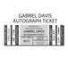 AUTOGRAPH TICKET: Get Any Item of Yours Signed in Person by Gabriel Davis PRE-SALE TSE Buffalo 