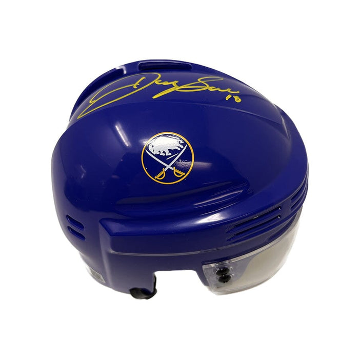 Danny Gare Signed Sabres Blue Mini Helmet Signed Hockey Mini Helmet TSE Buffalo 