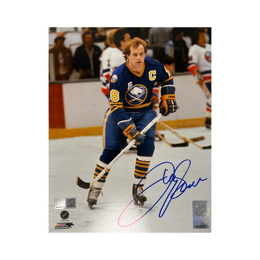 Danny Gare Signed Buffalo Sabres Skating in Blue 8x10 Photo Signed Photos TSE Buffalo 