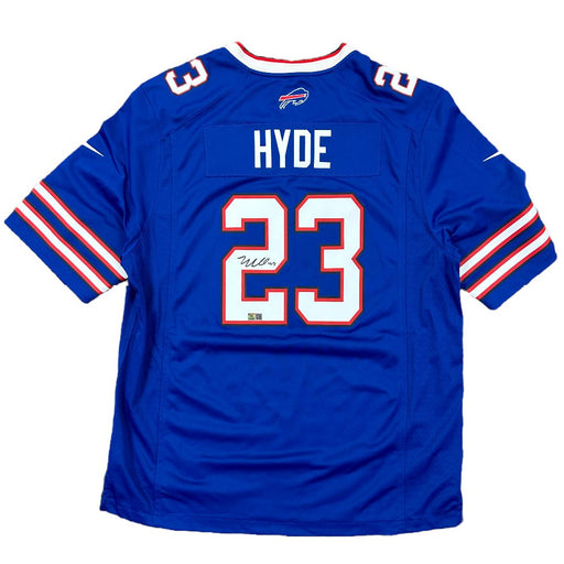 Micah Hyde Signed Buffalo Bills Blue Nike Game Player Jersey Signed Jerseys TSE Buffalo 