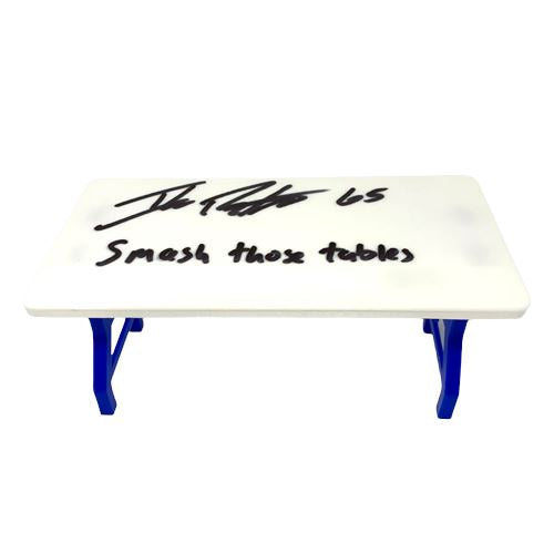 Ike Boettger Signed Mini Table with Smash Those Tables! Signed Mini Table TSE Buffalo 