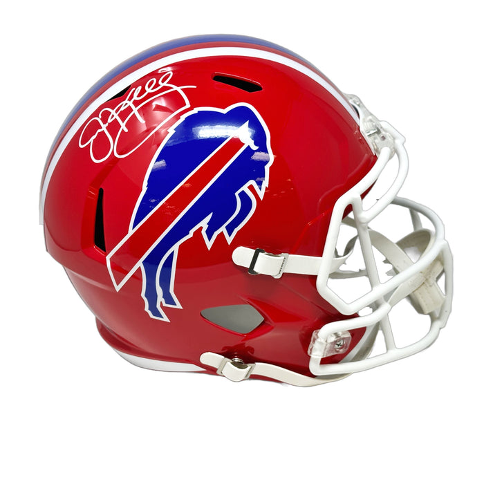 Jim Kelly Signed Buffalo Bills Full Size Red TB Speed Replica Helmet Signed Helmets TSE Buffalo 
