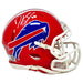 Dawson Knox Signed Buffalo Bills Red TB Speed Mini Helmet Signed Mini Helmets TSE Buffalo 