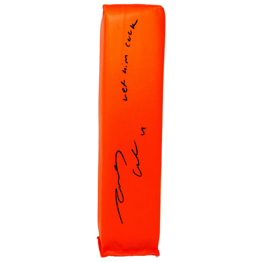 James Cook Signed Replica Endzone Pylon with Let Him Cook Signed Pylons TSE Buffalo 