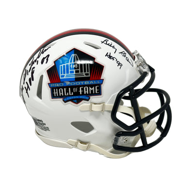 Joe DeLamielleure and Billy Shaw Dual Signed Speed Hall of Fame Mini Helmet Signed Mini Helmets TSE Buffalo 