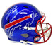 Josh Allen and Stefon Diggs Dual Signed Buffalo Bills Full Size Flash Speed Replica Helmet Signed Full Size Helmets TSE Buffalo 