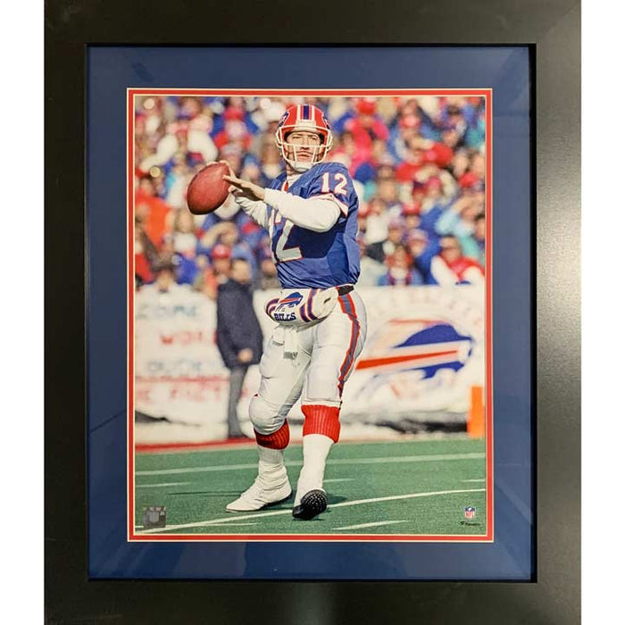 Jim Kelly UNSIGNED Throwing in Blue 16x20 Photo - Professionally Framed Unsigned Photos TSE Framed 