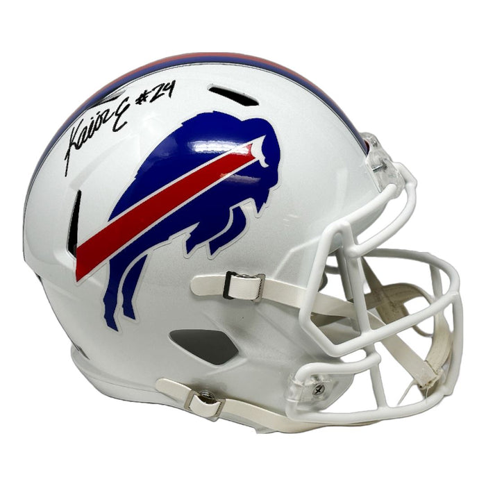 Kaiir Elam Signed Buffalo Bills Full Size 2021 Speed Replica Helmet Signed Full Size Helmets TSE Buffalo 