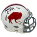 Kaiir Elam Signed Buffalo Bills Standing Buffalo Speed Mini Helmet Signed Mini Helmets TSE Buffalo 