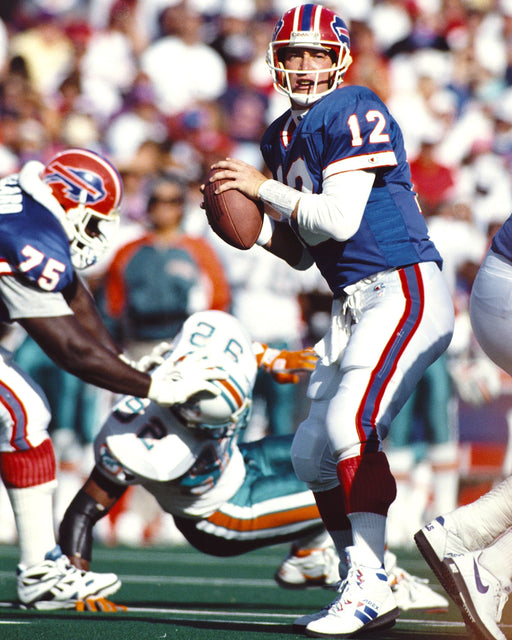 PRE-SALE: Jim Kelly Signed About to Throw in Blue Photo PRE-SALE TSE Buffalo 