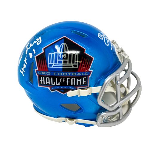 Marv Levy and Bill Polian Dual Signed Buffalo Bills HOF Flash Mini Helmet with HOF 01 and HOF 15 Signed Mini Helmets TSE Buffalo 