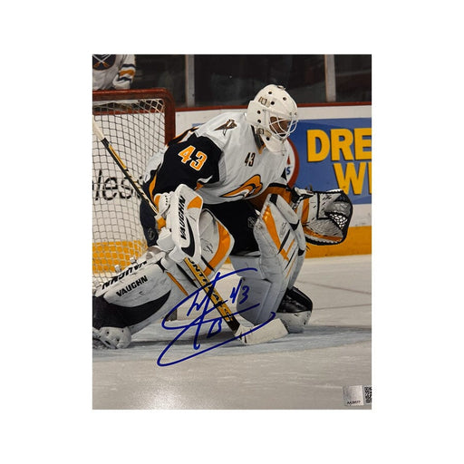 Martin Biron Autographed Hockey Puck- NHL