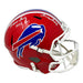 Marv Levy and Thurman Thomas Dual Signed Buffalo Bills Full Size Red TB Speed Replica Helmet Signed Helmets TSE Buffalo 