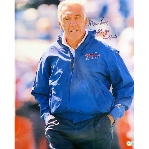 Jim Kelly Thurman Thomas Andre Reed Marv Levy Autographed Buffalo Bills  16x20 HOF photo JSA Authenticated