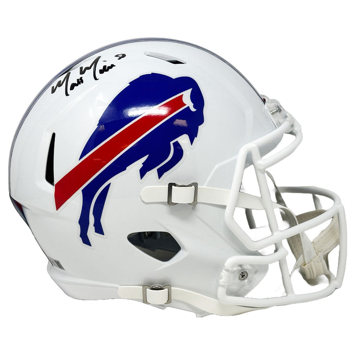 ( BILLS AUCTION ) Matt Milano Signed Buffalo Bills 2021 Speed Full Size Helmet Replica Signed Full Size Helmets TSE Buffalo 