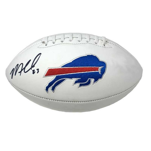 Micah Hyde Signed Buffalo Bills White Logo Football Signed Mini Helmets TSE Buffalo 