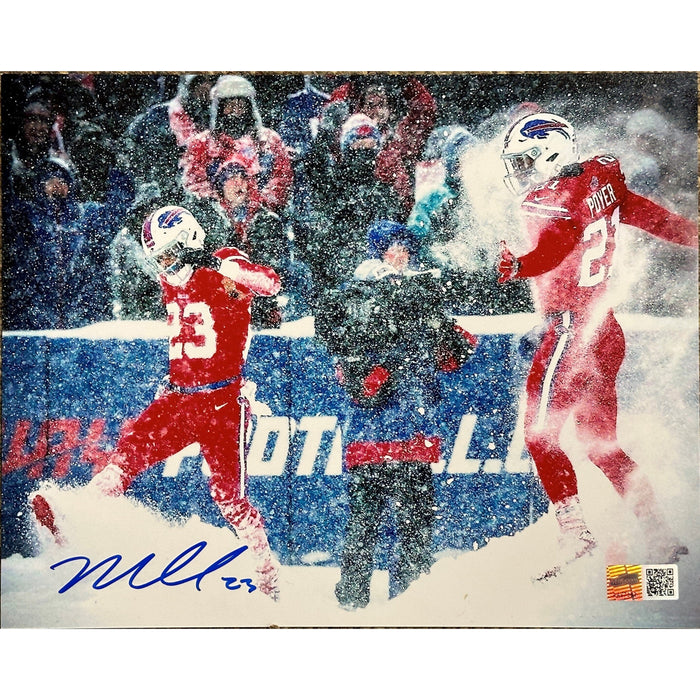Micah Hyde Signed Dancing in Snow with Jordan Poyer Photo Signed Photos TSE Buffalo 8X10 