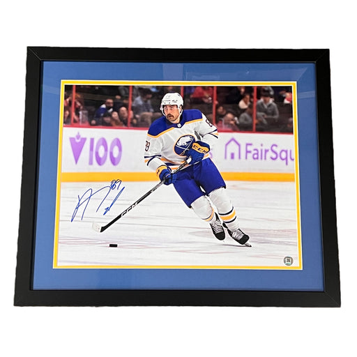 Alex Tuch Skating in White Signed 16x20 Photo- Professionally Framed Signed Photos TSE Framed 