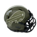 Justin Shorter Signed Buffalo Bills Salute to Service Speed Mini Helmet Signed Mini Helmets TSE Buffalo 