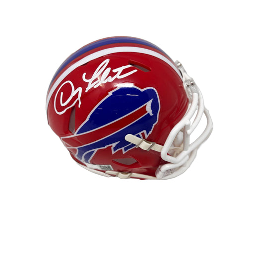 Doug Flutie Signed Buffalo Bills Red TB Speed Mini Helmet Signed Mini Helmets TSE Buffalo 