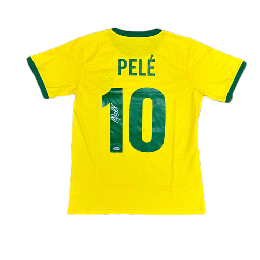 Pele Signed Custom CBD Brazil T-Shirt Jersey Signed Soccer Jersey TSE Buffalo 