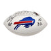 O'Cyrus Torrence Signed Buffalo Bills White Logo Football with "Go Bills!" Signed Football TSE Buffalo 