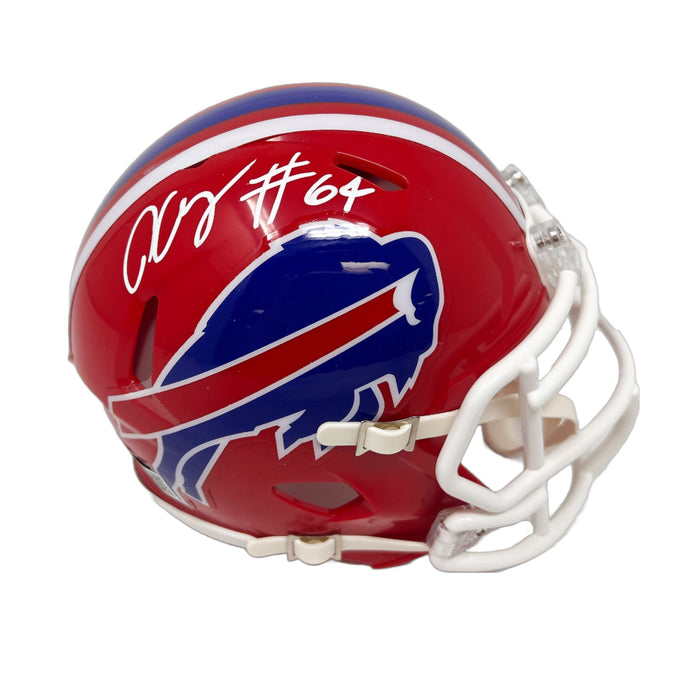 O'Cyrus Torrence Signed Buffalo Bills Red TB Speed Mini Helmet Signed Mini Helmets TSE Buffalo 