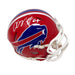 O'Cyrus Torrence Signed Buffalo Bills Red TB Speed Mini Helmet Signed Mini Helmets TSE Buffalo 