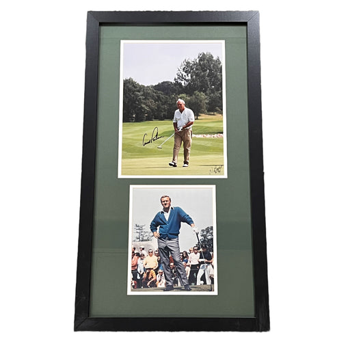 Arnold Palmer Signed Club Down 11x17 Photo with 8x10 Photo - Professionally Framed Signed Photos TSE Framed 