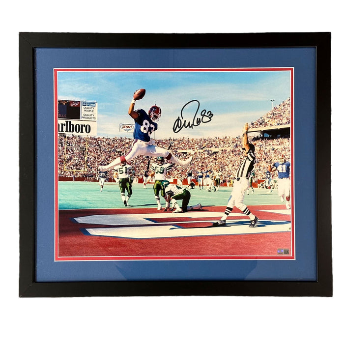 Andre Reed End-zone Jump Spike Signed 16x20 - Professionally Framed Signed Photos TSE Framed 