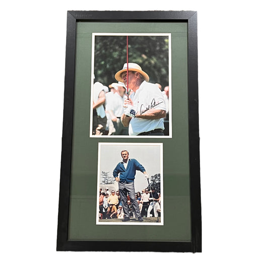 Arnold Palmer Signed Club Up 11x17 Photo with 8x10 Photo - Professionally Framed Signed Photos TSE Framed 