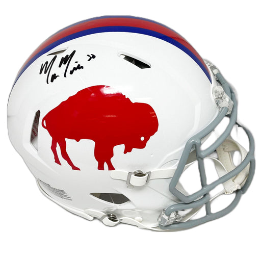 Matt Milano Signed Buffalo Bills Standing Buffalo Full Size Helmet Authentic Signed Full Size Helmets TSE Buffalo 