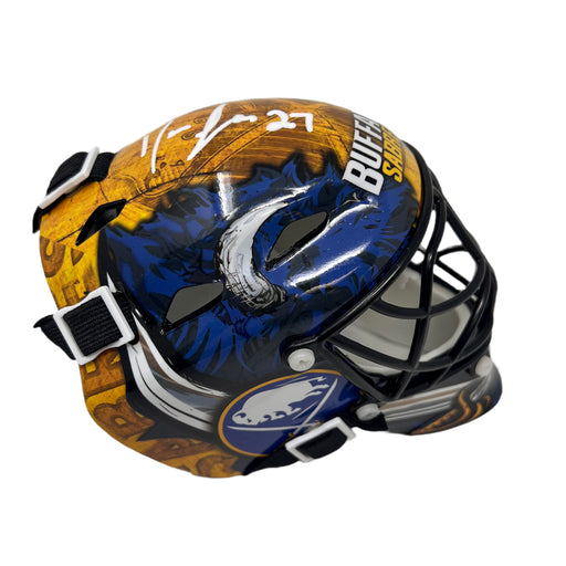 Devon Levi Signed Buffalo Sabres Mini Goalie Mask Signed Hockey Mini Helmet TSE Buffalo 