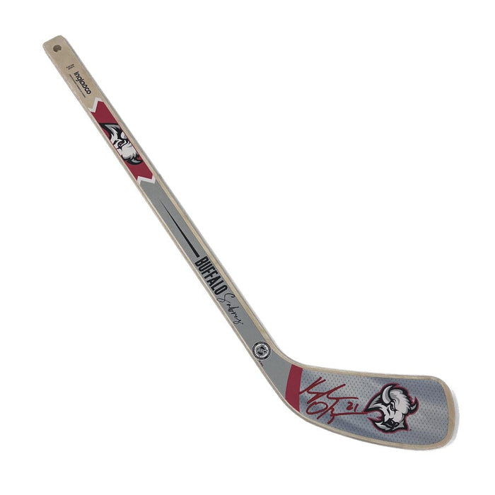 Kyle Okposo Signed Buffalo Sabres Goathead Logo Mini Hockey Stick Signed Hockey Mini Stick TSE Buffalo 