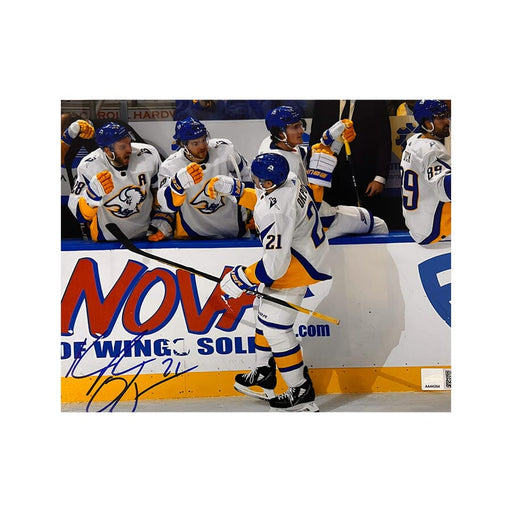 Kyle Okposo Signed Handshake Line 8x10 Photo Signed Hockey Photo TSE Buffalo 