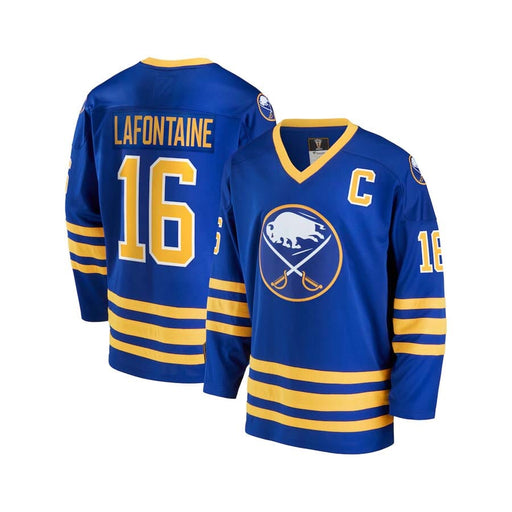 PRE-SALE: Pat LaFontaine Signed Buffalo Sabres Breakaway Retired Player Jersey with FREE HOF PRE-SALE TSE Buffalo 