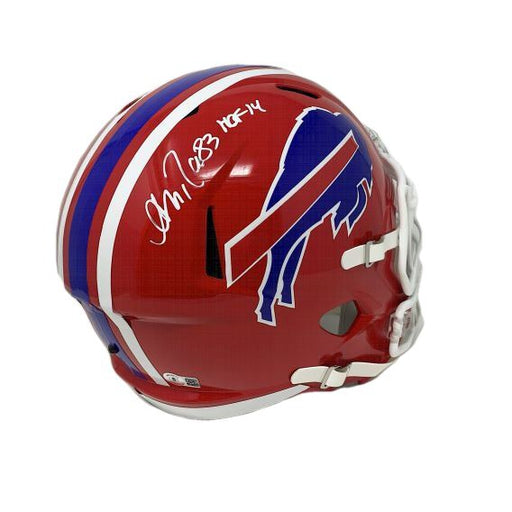 Andre Reed Signed Buffalo Bills Red TB Full Size Replica Helmet Signed Helmets TSE Buffalo 