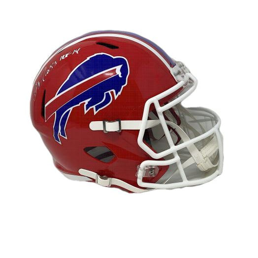 Andre Reed Signed Buffalo Bills Red TB Full Size Replica Helmet Signed Helmets TSE Buffalo 