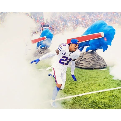 Jordan Poyer Unsinged Licensed Running out of the Tunnel 8x10 Photo Unsigned Photos TSE Buffalo 
