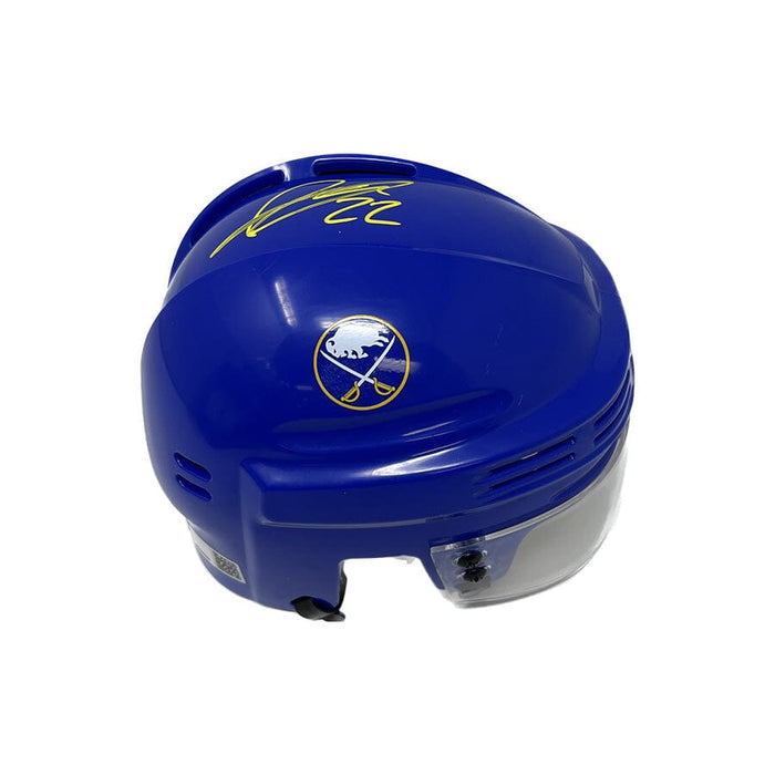 Jack Quinn Signed Blue Sabres Mini Helmet Signed Hockey Mini Helmet TSE Buffalo 